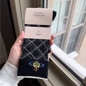 Vivienne Westwood Crystal Glass Breathable Socks